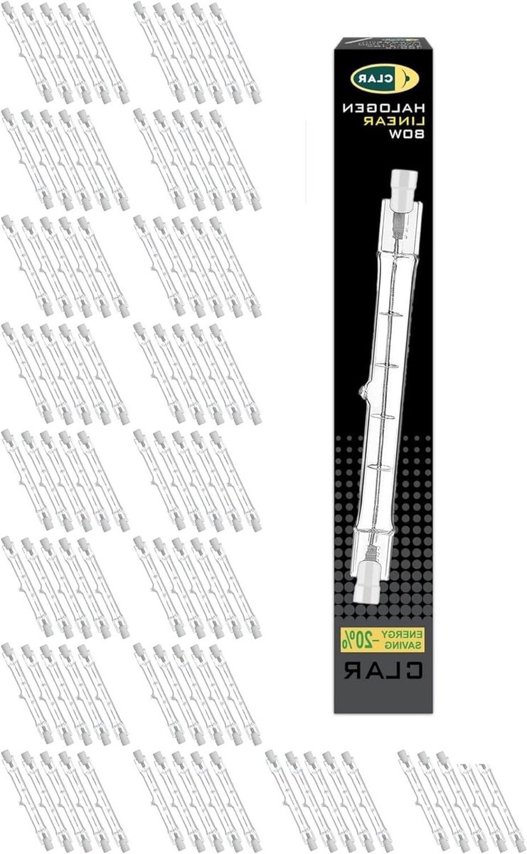 Halogeenlamp R7S - Vloerlamp Lampen - Huis Verlichting - Hoge Kleurweergave - 118 mm - Linnen