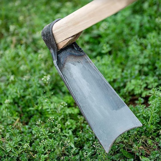 Onkruid Schoffel - Tuingereedschap Staal - Buiten Tuinonderhoud - Gehard Smeedstaal - 33 x 11 x 6 cm - Grijs — afbeelding 3