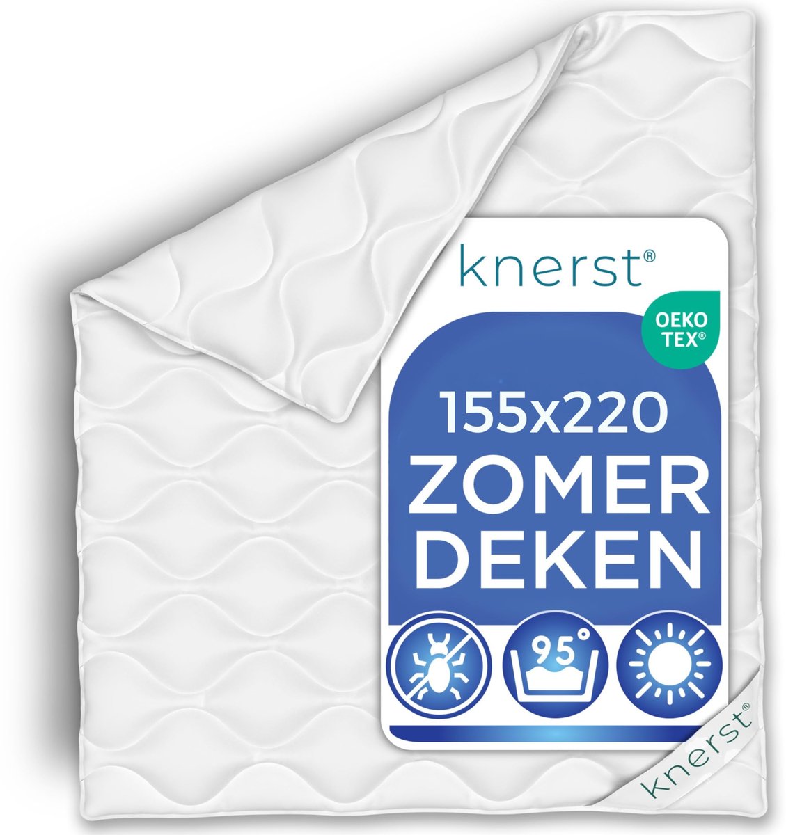 SnelShoppen - Zomerdekbed 155x220 - Licht en Ademend Microvezel Dekbed - Verkoelende Deken voor Warme Nachten - Wasbaar Comforter Dekbed voor Optimale