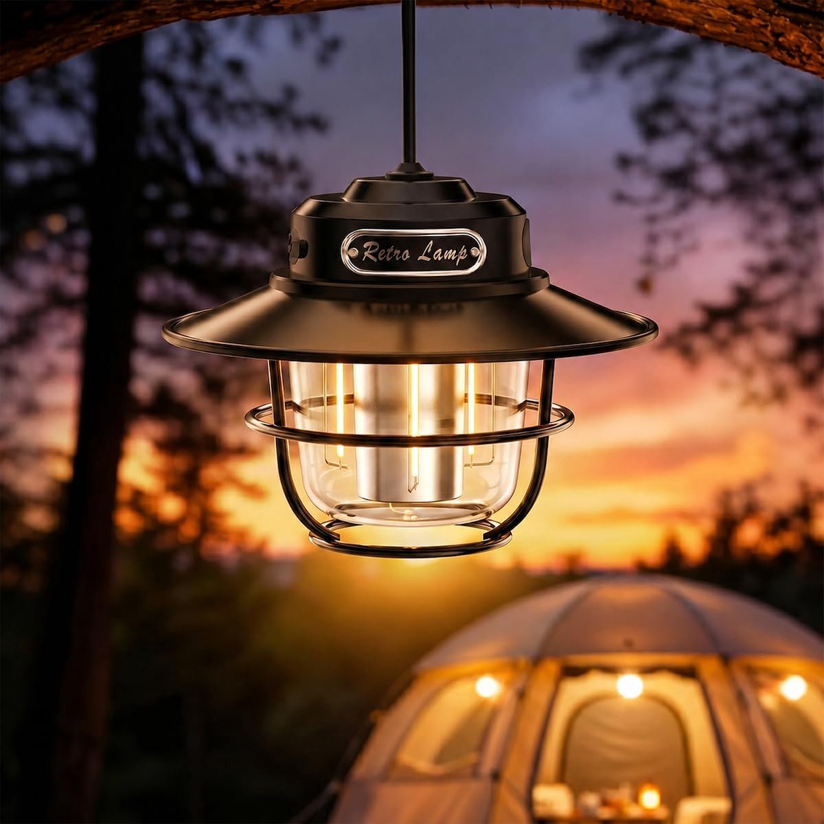 SnelShoppen - LED Oplaadbare Outdoor Camping Licht - Mini Draagbare Tent Noodverlichting - Nieuwe Paard Lamp - Elektrische Camping Lantaarns - Wit en