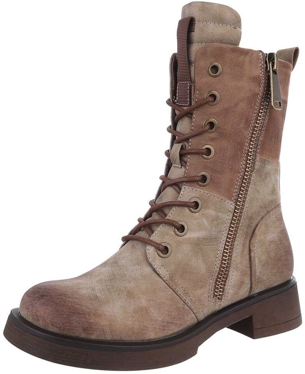 Veterboots met rits - Dames - Casual gebruik Mt:38