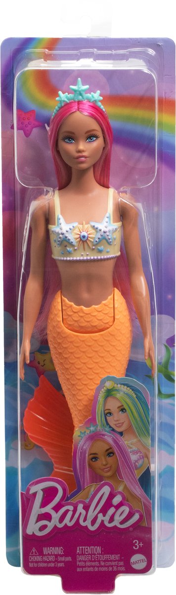 Barbie A Touch of Magic - Oranje zeemeermin staart - Barbiepop — afbeelding 4