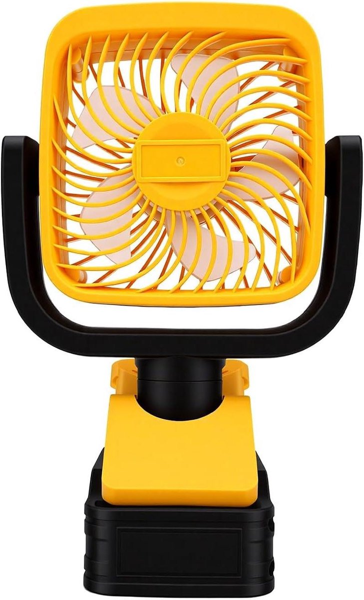 Draadloze Clipventilator - Draagbare Ventilator - Buitenactiviteiten - Stabiele Klem - 4 Inch - Zwart