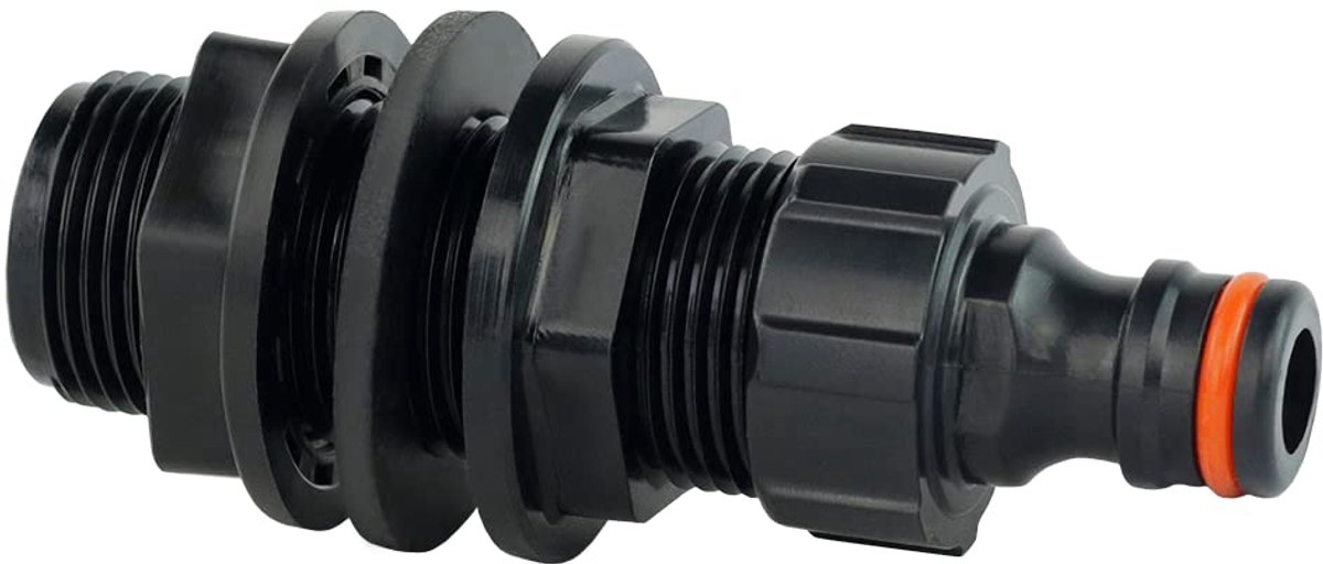 Dailygoods- Regentondoorvoer 3/4 inch buitendraad - tankdoorvoer - aansluiting voor dompelpomp - waterreservoir - hoogwaardige kwaliteit - praktische oplossing