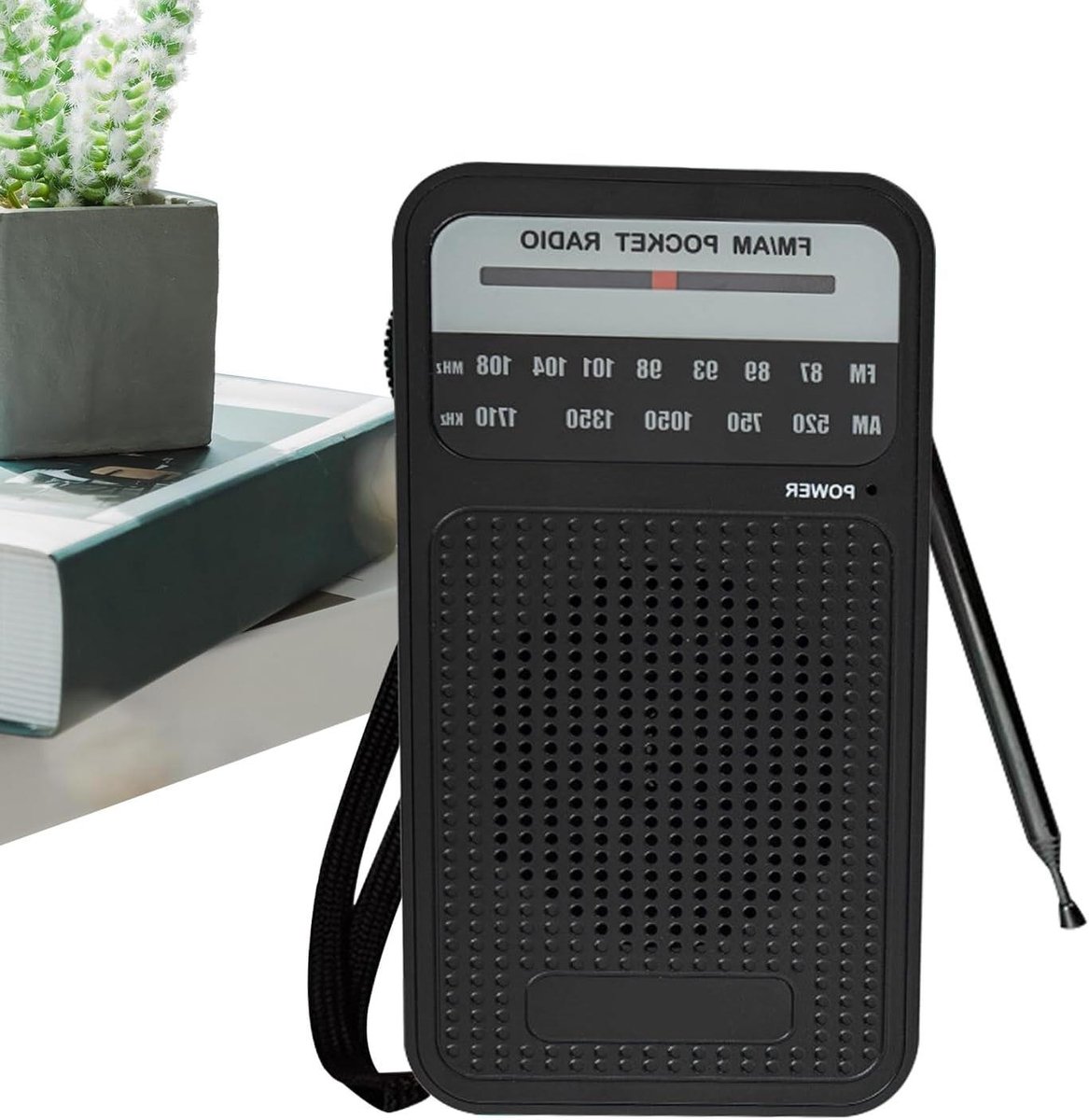 Zakradio Transistorradio - Draagbare Radio AM FM - Muziek Luisteren - Dubbele Band Ondersteuning - 13x7.2x3.1 cm - Zwart