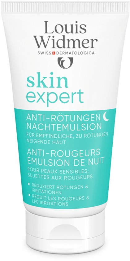Louis Widmer Skinexpert Anti-Roodheid Nachtemulsie Zonder Parfum
