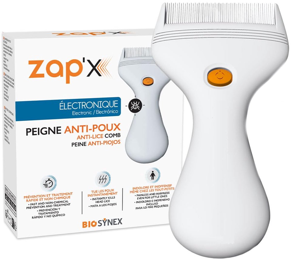 SnelShoppen - ZAP X Elektronische Luizenkam - Effectieve Luizenbestrijding - Veilig en Gemakkelijk in Gebruik - Geschikt voor Kinderen en Volwassenen