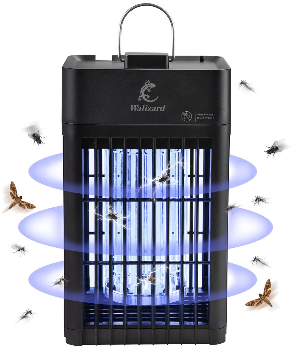 SnelShoppen - Elektrische Insectenverdelger, Insectenlamp, Muggenval, Vliegenval, 18 W UV-Lamp voor Binnen en Buiten, Ideaal voor Tuin, Camping en Fee