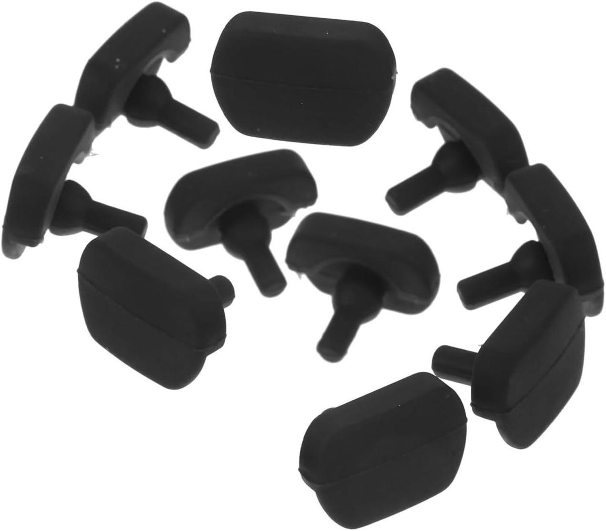 Siliconen Bumpers - Beschermranden Airfryer - Airfryer Beschermen - Hittebestendig Voedselveilig - 10 Stuks - Zwart