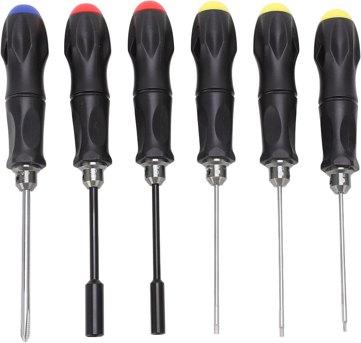 RC Gereedschapsset - Reparatieset Modelbouw - RC Onderhoud - 6-delig Hoge Hardheid - 22 x 10 x 3 cm - Grijs