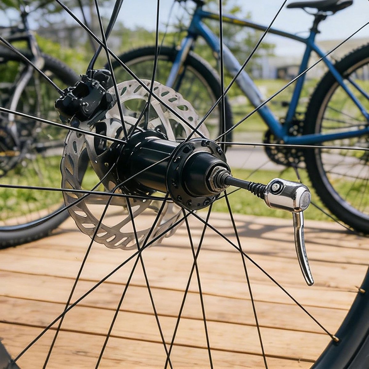 Fietstrainer Spies - Achterwiel Spies - Fietsen Trainen - Veilige Achteras Verbinding - 130/135 mm - Zilver