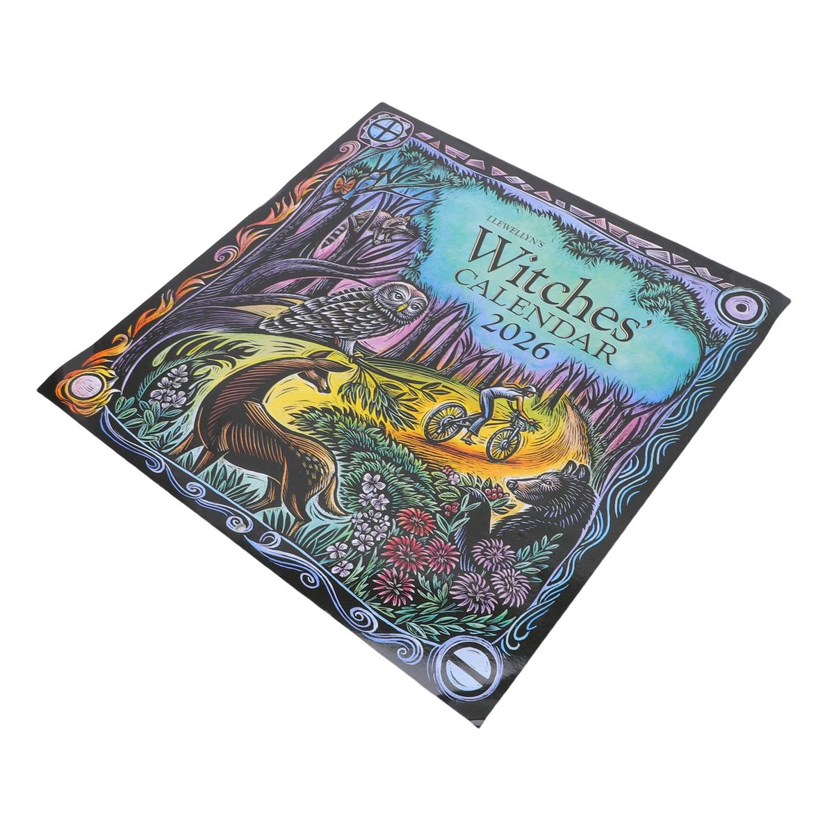 SnelShoppen - Vikye 2026 Heksenkalender, Astrologische Muurkalender met Rituelen, Maanfasen, Heksenplanner, Spirituele Kalender voor Feestdagen en Cer