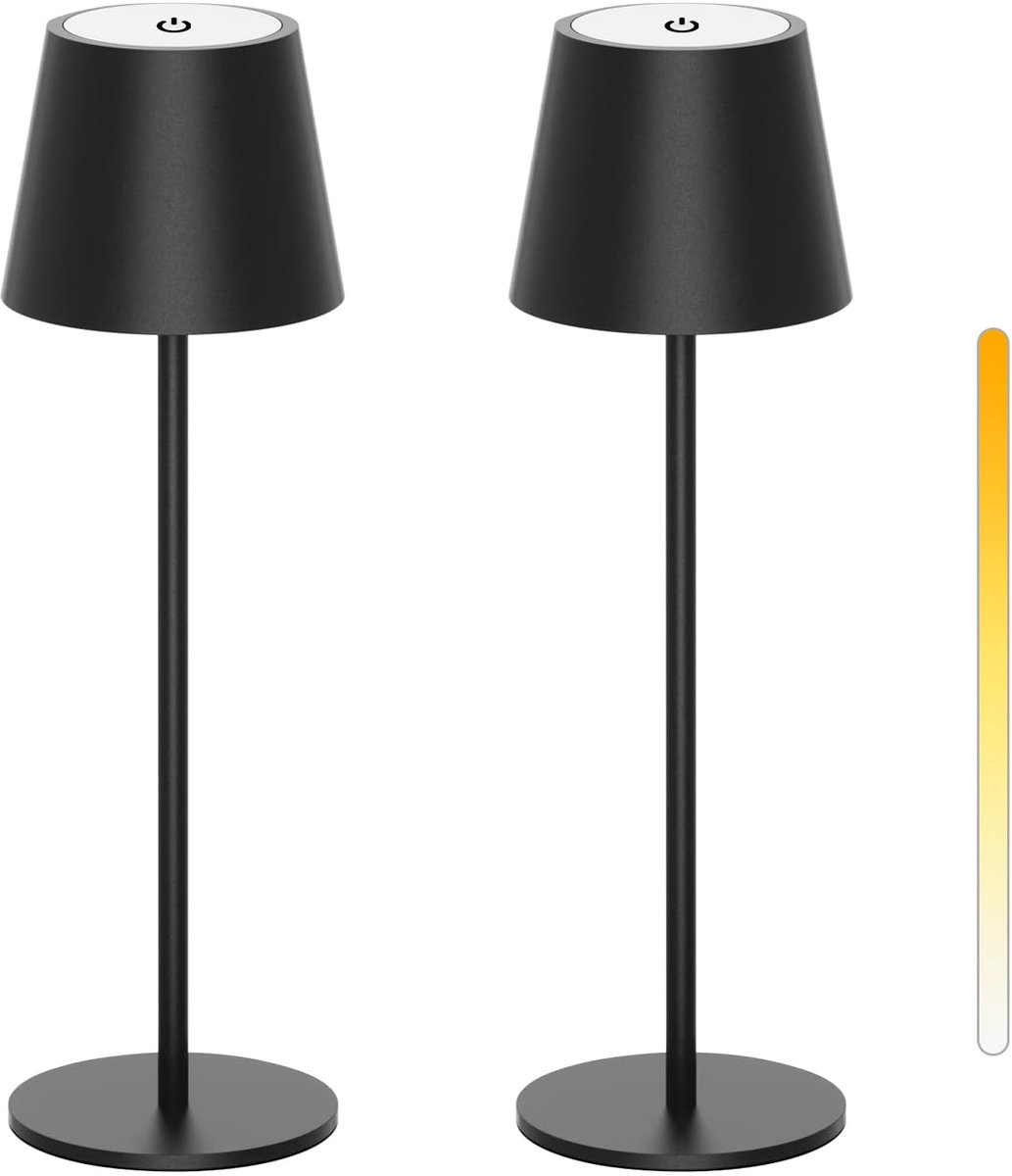 SnelShoppen - Draadloze LED Tafellamp Oplaadbaar voor Binnen en Buiten - Moderne Kleurveranderende Lamp - Ideaal voor Tuin, Camping, Feest en Avonden