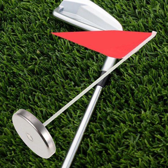 Golf Hole Cup Vlaggen - Putting Oefenbeker Accessoires - Golf Putting Trainen - Hoge Zichtbaarheid - 39.80X20.50X0.40CM - Rood van GOLF — afbeelding 3