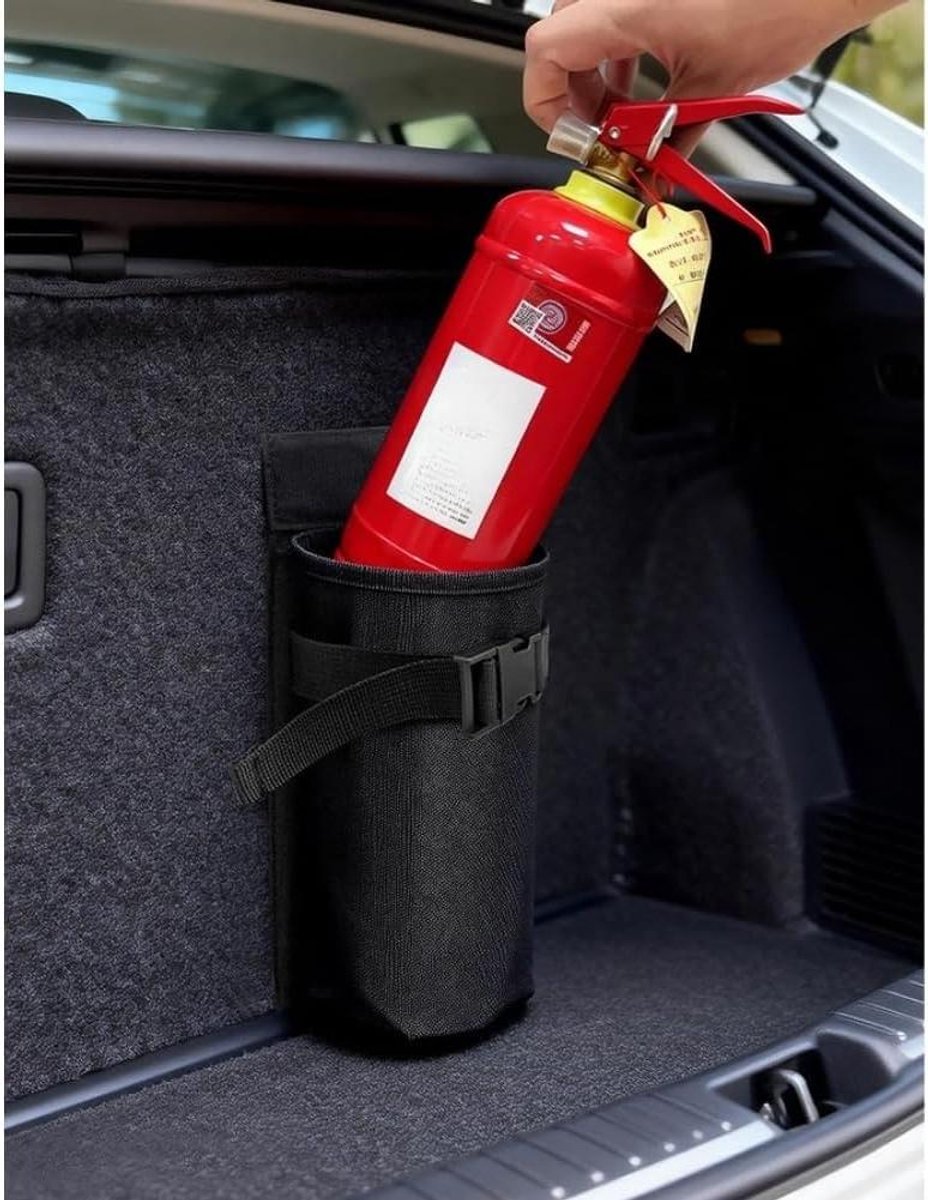 Brandblusser Opbergtas - Auto Organizer - Veilig Opbergen - Snelle Toegang - 27 x 20 cm - Zwart