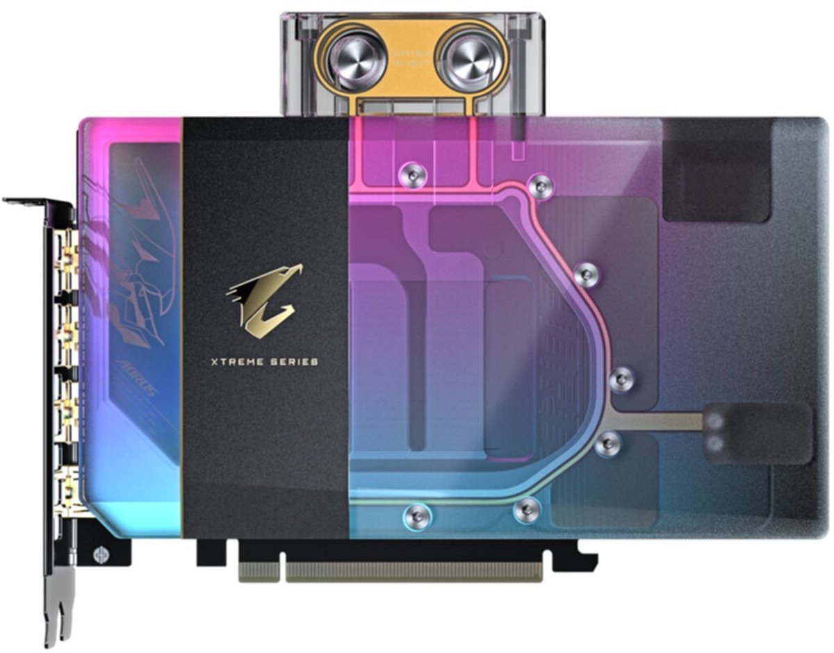 GIGABYTE NVIDIA GeForce RTX 5080 AORUSXTREME WATERFORCE WB 16G - Videokaart - 16GB - GDDR7 - PCIe 5.0 - 1x HDMI 2.1 - 3x DisplayPort 2.1