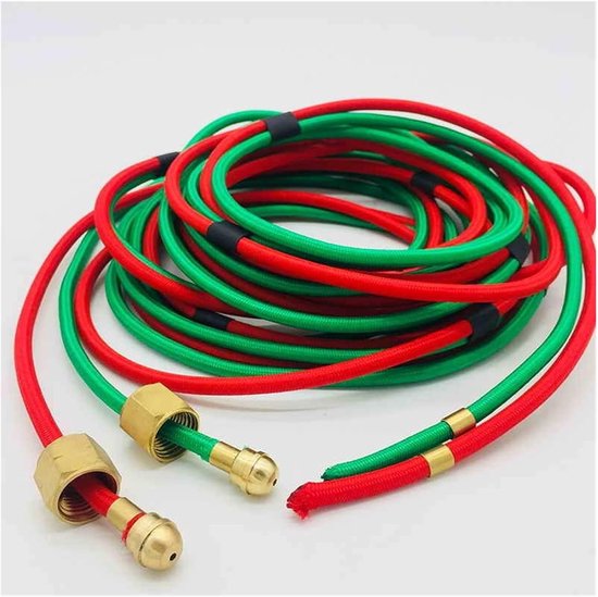 Dubbele Slang - Lasbrander Slang - Lassen en Solderen - Zuurstof Acetyleen - 3 Meter - Zwart — afbeelding 3