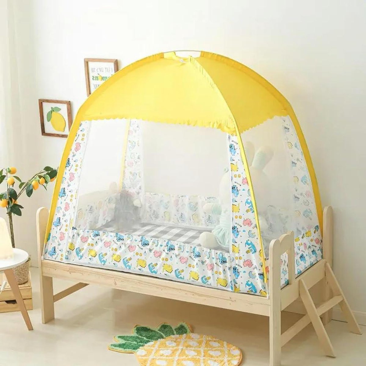 Kinderyurt Klamboe - Baby Klamboe Bed - Bescherming Tegen Insecten - Cartoon Printpatroon - Grote Ruimte - Niet gespecificeerd