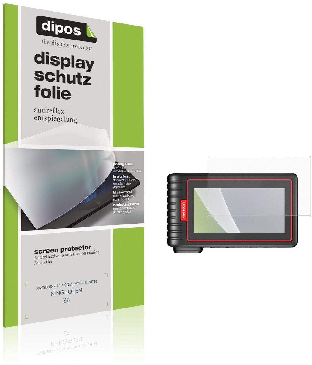 dipos – 2x Matte Beschermfolie geschikt voor KINGBOLEN S6 | Krasbestendige & antireflecterende Screenprotector Ultra-Thin