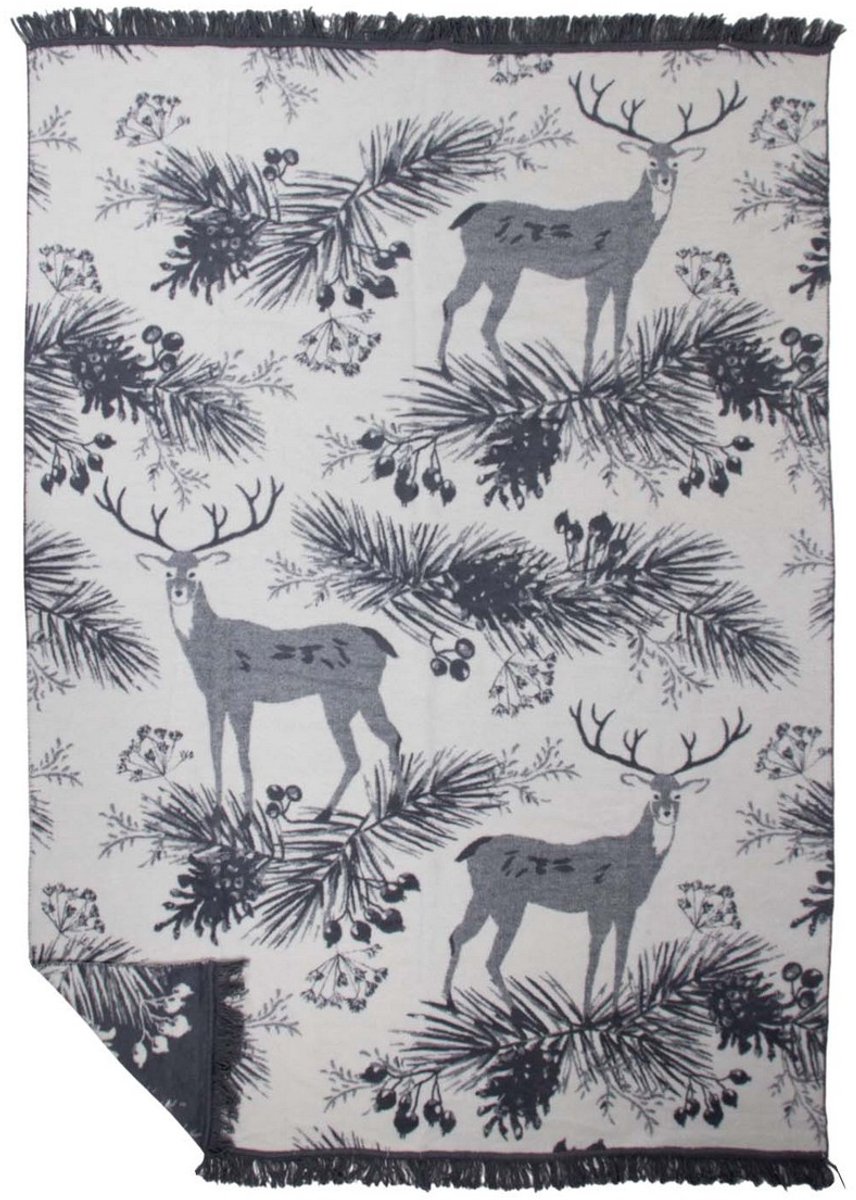 plaid bos hert xl 150x200cm