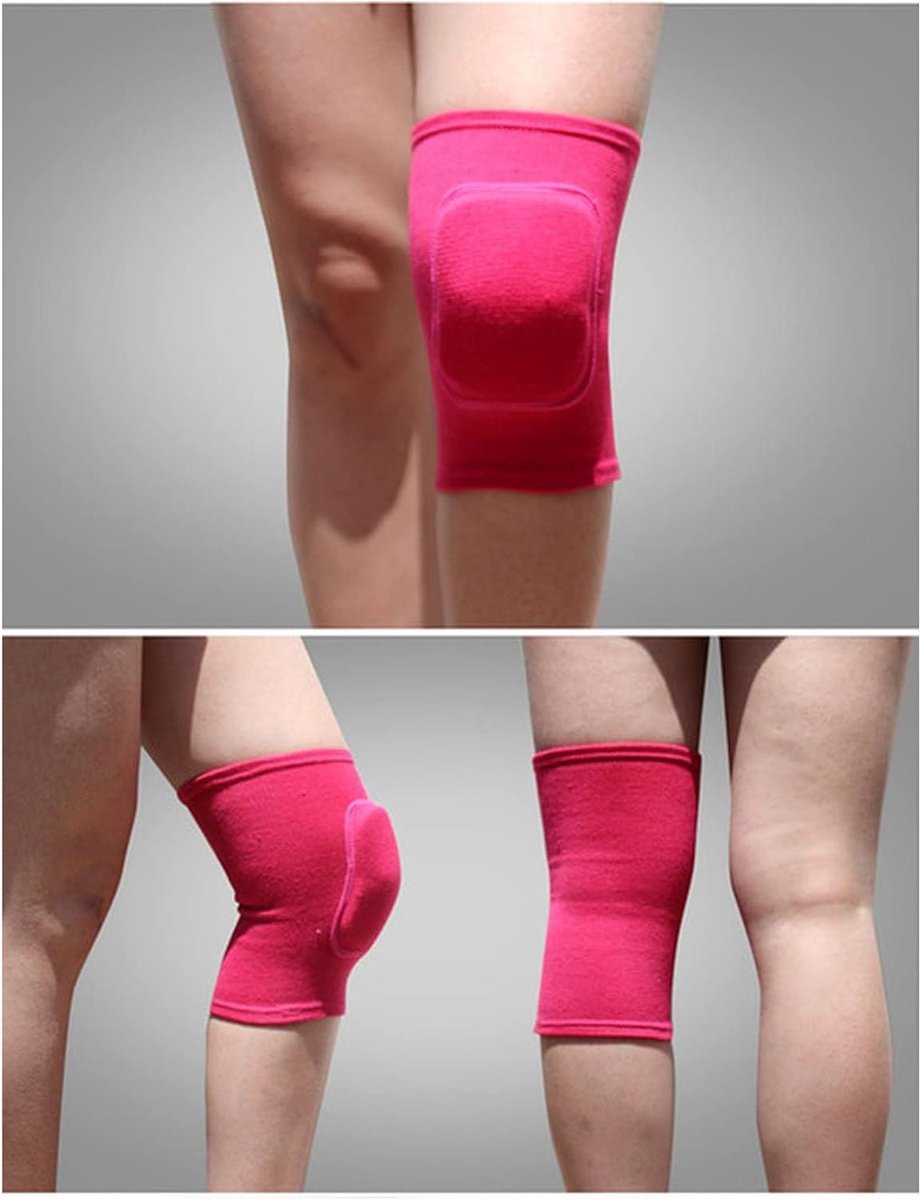 Kniebeschermers - Sportbescherming - Blessurepreventie - Ademend Weefsel - 1 Paar - Rood