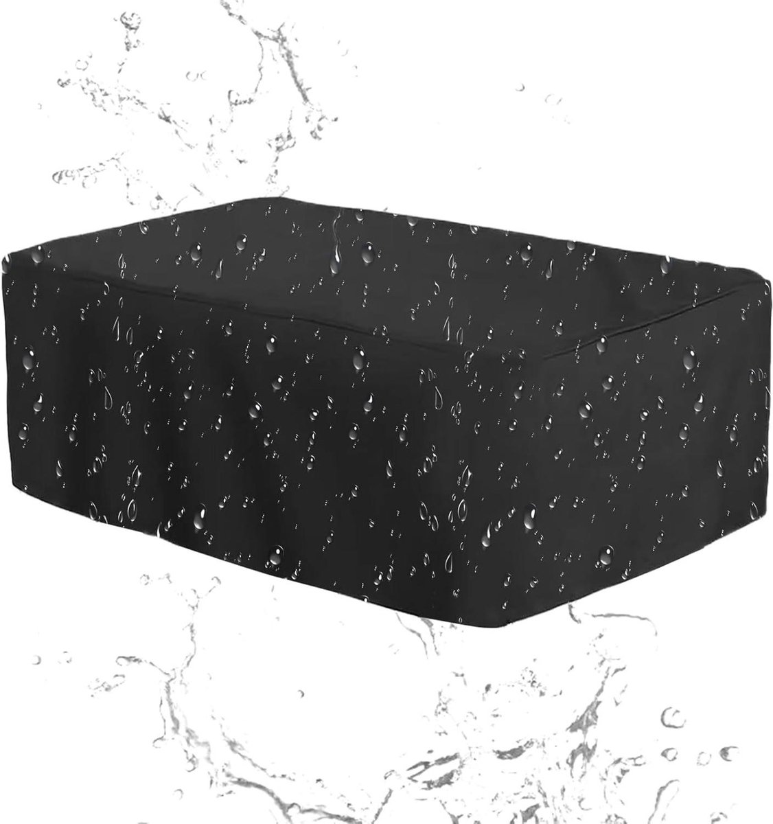 Voetbaltafelhoes - Tafelbeschermhoes Tafelkleed - Tafel Beschermen - Waterdicht Stofdicht UV-bestendig - 160 x 115 x 50 cm - Zwart
