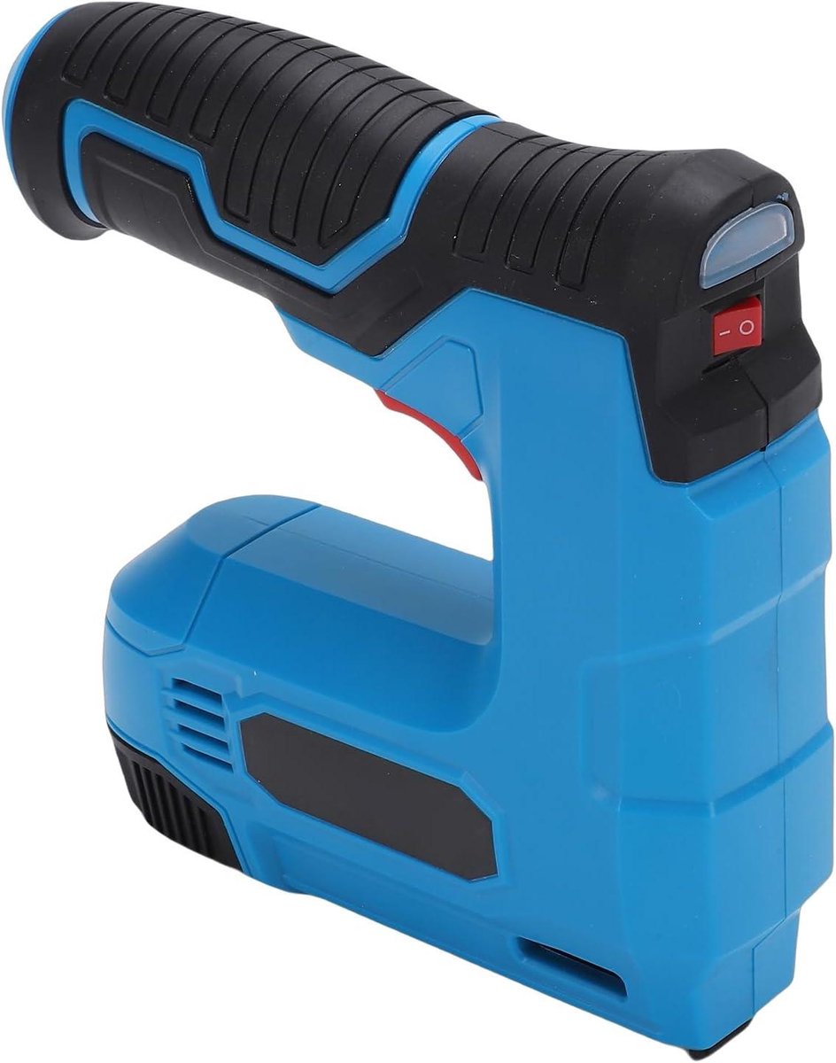 Draadloze Spijker en Nietmachine - Elektrisch Tackerspistool - Houtbewerking en Projecten - 2-in-1 Krachtpatser - 1000 Nietjes en Spijkers - Zwart