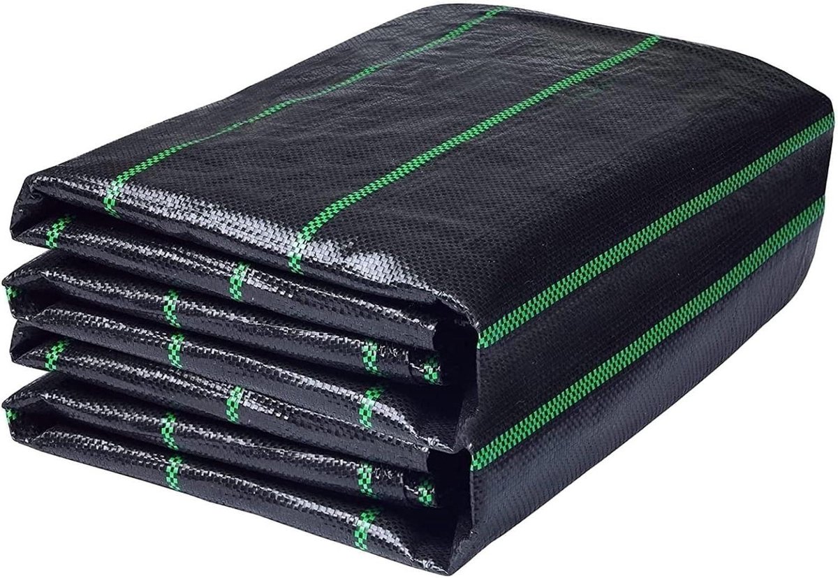 Gronddoek Onkruidbestrijding - Onkruiddoek Bodembedekker - Tuin Onderhouden - 99% Lichtblokkering - 1.8x30m - Zwart