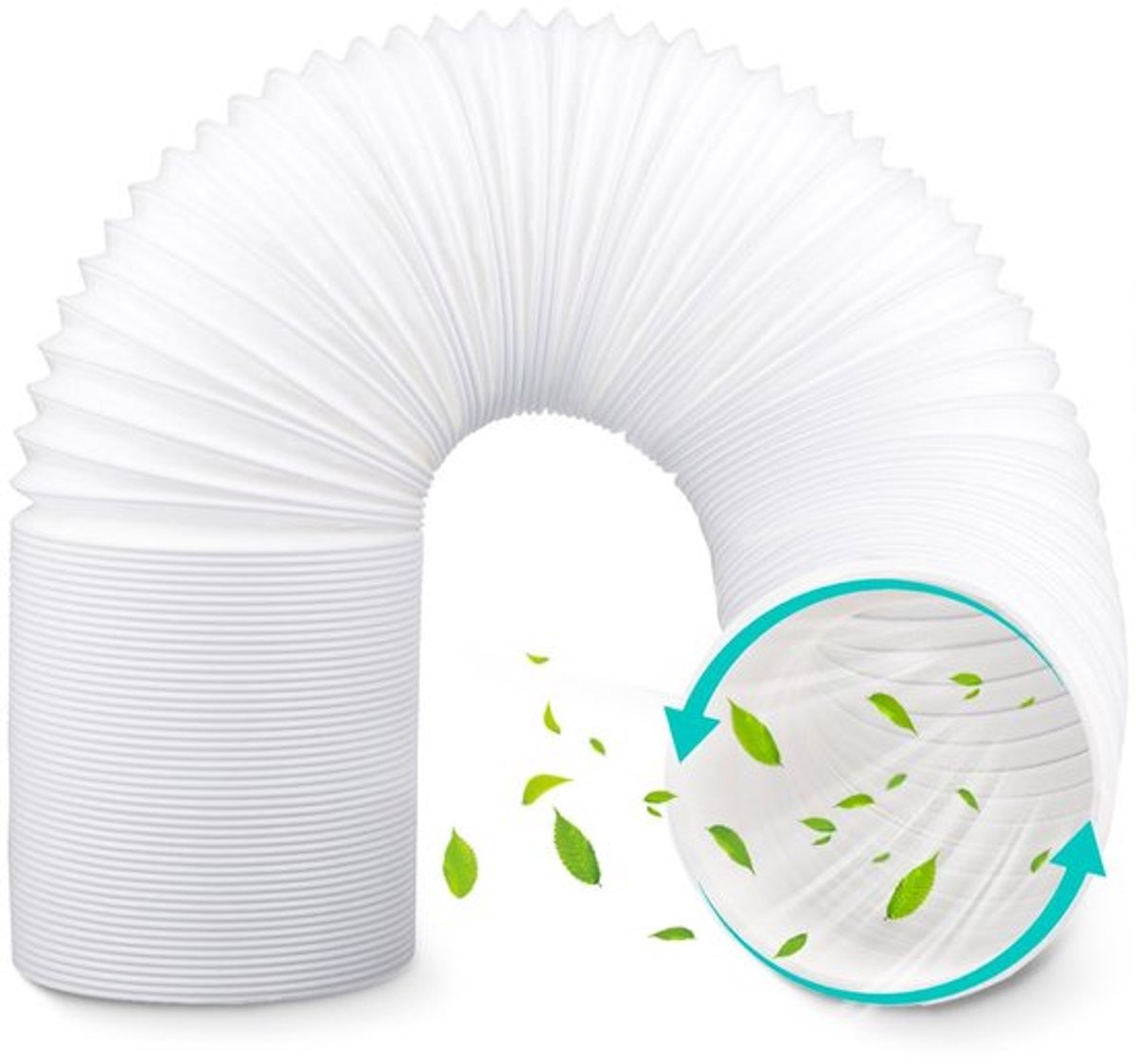 Ontluchtingsslang 150 mm - Flexibele Slang - Uittrekbaar - Opvouwbaar - PP-Materiaal - Duurzaam en Betrouwbaar - Afvoerslang