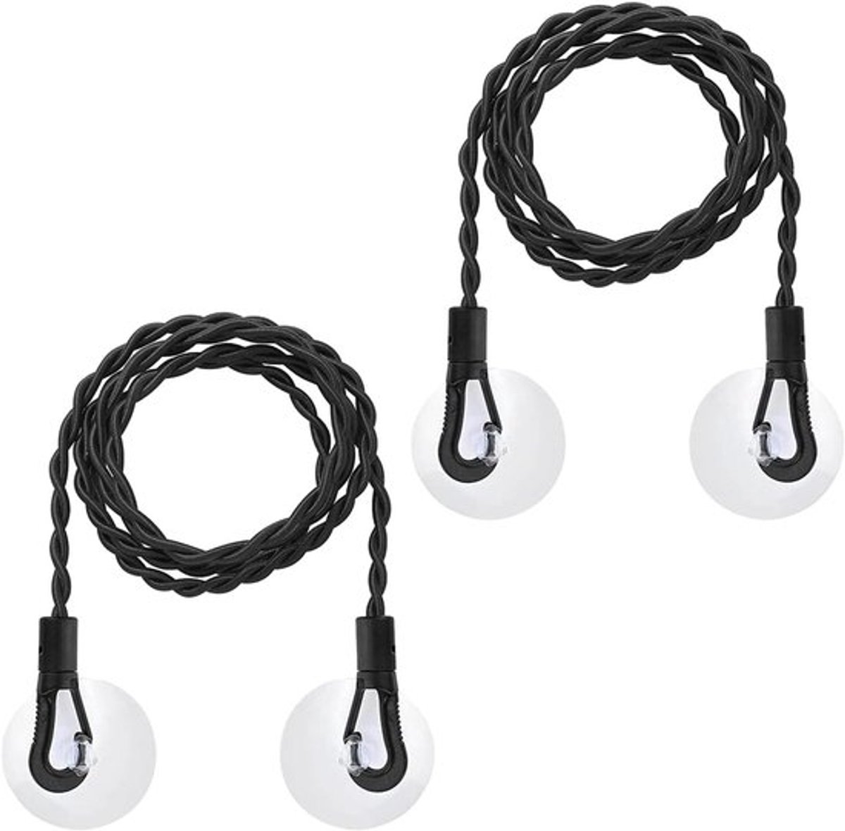Reiswaslijn Set van 2 - Intrekbare Waskoord met Zuignap - Draagbaar Waskoord - Reisaccessoires voor Reizen en Outdoor Kamperen