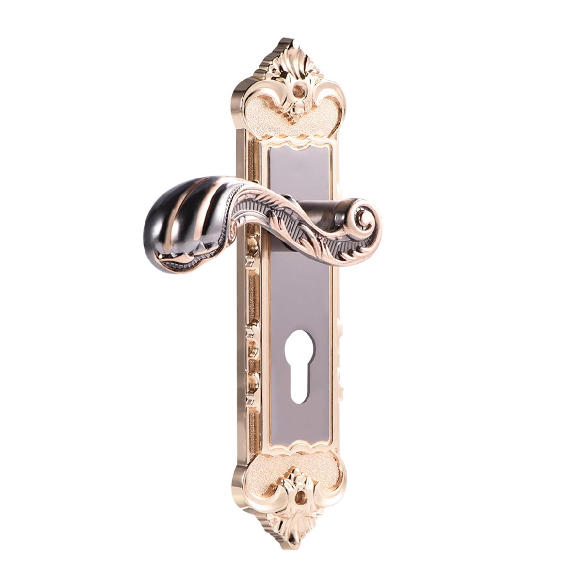 Dailygoods - Retro Aluminium Deurslot - Vintage Deurslot voor Interieurdeuren met 3 Sleutels
