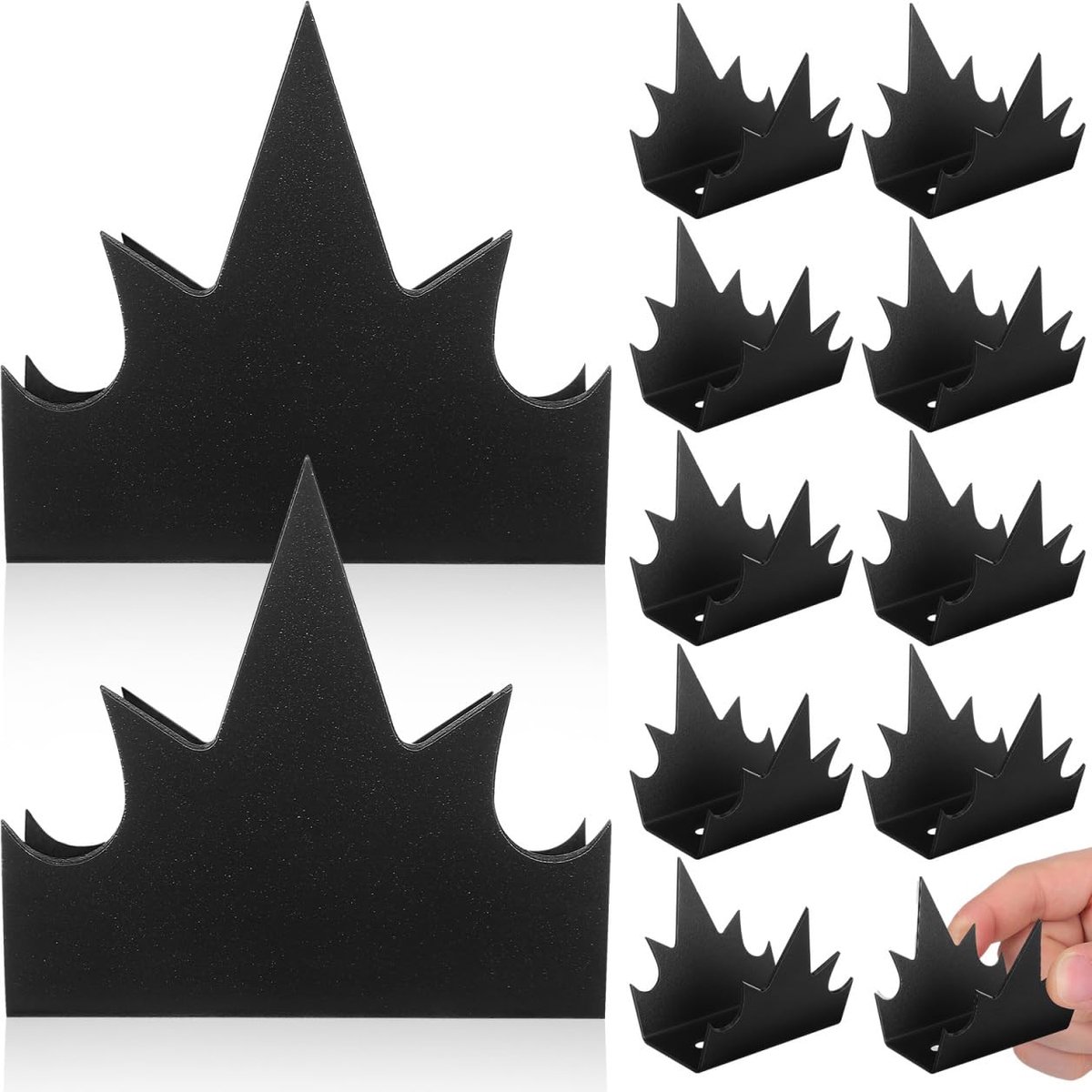 Dailygoods- Wandspiesen - Veiligheidshekken - Anti-klimspikes - Corrosiebestendig - Duurzaam metaal - Decoratieve afschrikking - Hekspikes