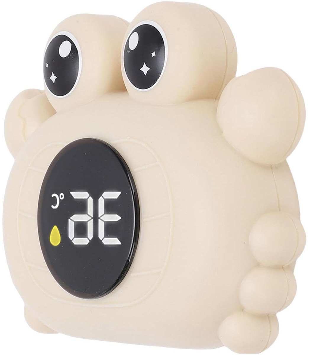 Badthermometer - Waterthermometer Baby - Veilig Baden - Automatische Uitschakeling - IP67 Waterdicht - Beige