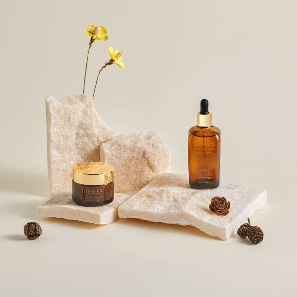 Dailygoods - 3 Stuks Origineel Design Fotografie Achtergrond Props - Waterdichte Natuurlijke Kristallen Kubussen