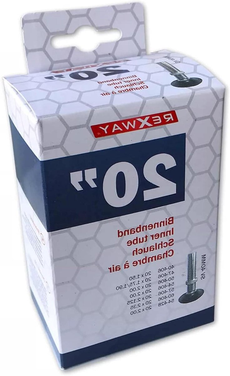 Fiets Binnenband - Binnenband Fietsband - Fietsen Repareren - Met Schrader Ventiel - 20 Inch - Zwart