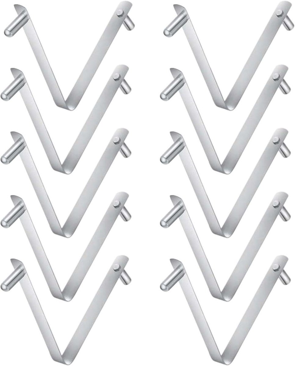 Zwembadborstelclips – Skimmer netclips Paalklemmen – Zwembadonderhoud – Dubbele vergrendeling – 1-1/4 inch paal – Zilver Zwembadborstelclips – Skimmer netclips Paalklemmen – Zwembadonderhoud – Dubbele vergrendeling – 1-1/4 inch paal – Zilver