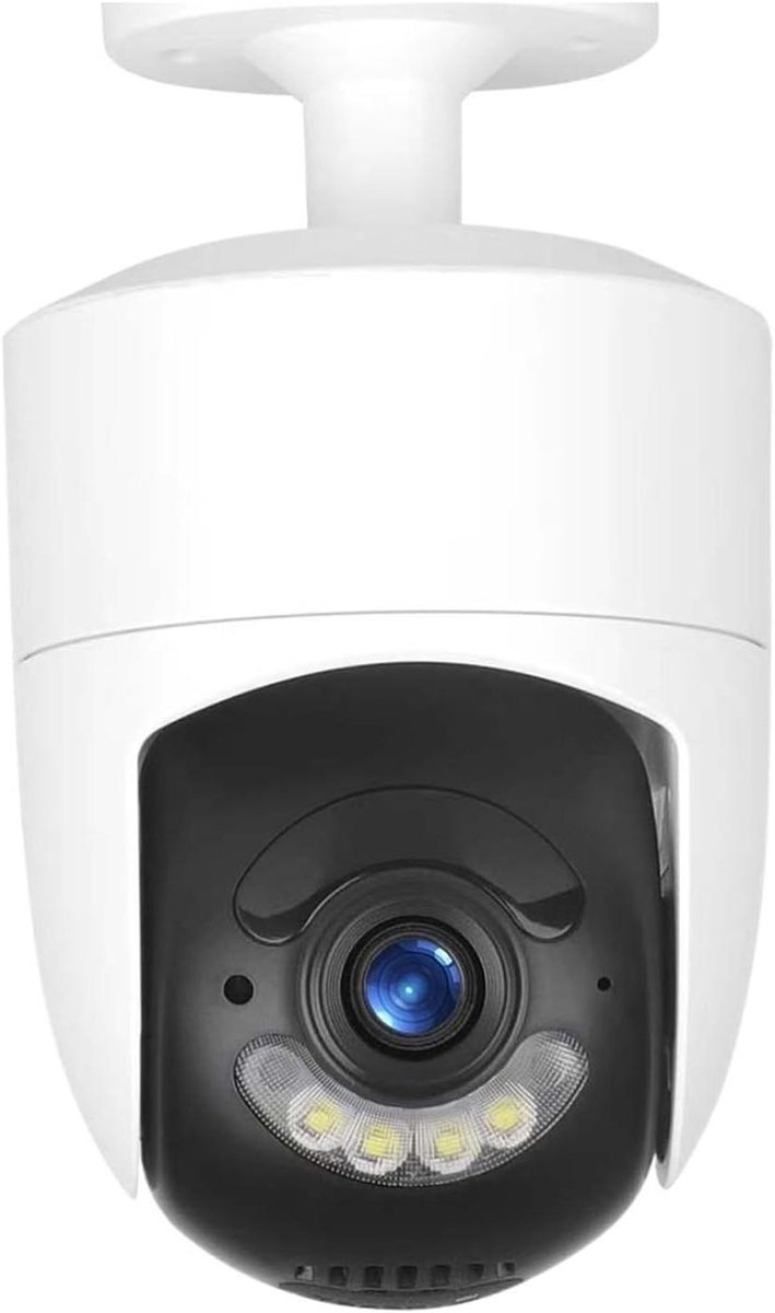 Bewakingscamera Buiten - IP Camera Beveiliging - Huis Beveiligen - 4MP HD Resolutie - 10x10x10 mm - Wit