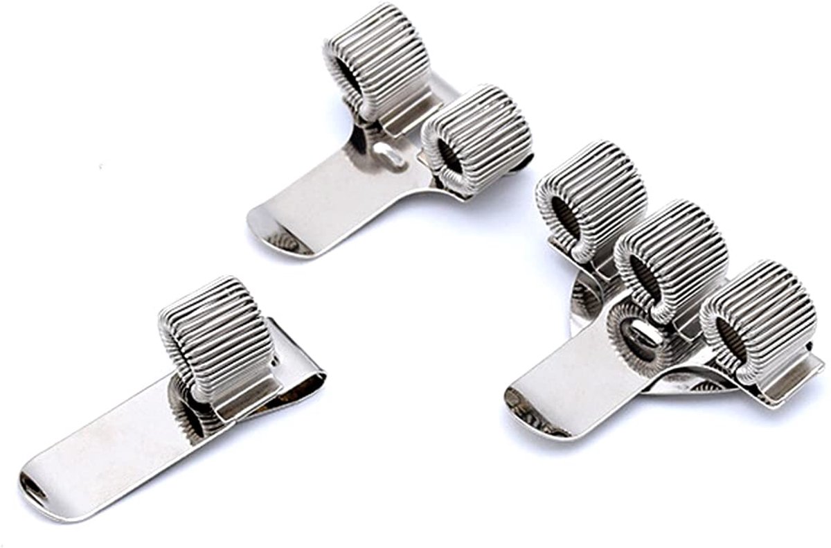 Dailygoods - 3-Piece Metalen Penhouder met Pocketclip - Ideaal voor Arts en Kantoor