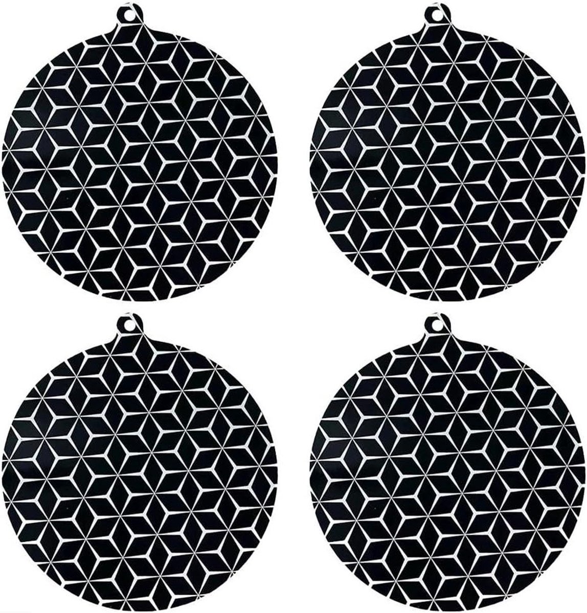 Inductie Kookplaat Beschermer Mat Kookplaat Krasvrije Kookplaat Hittebestendig Siliconen 22 cm Zwart