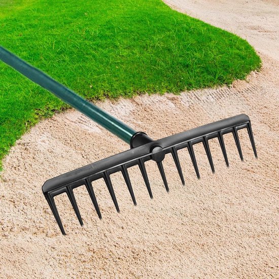 Tuin Egaliseerhark - Grasveld Hark - Terrein Gladmaken - Professioneel Bunkeronderhoud - 35x8cm - Enkelzijdig — afbeelding 3