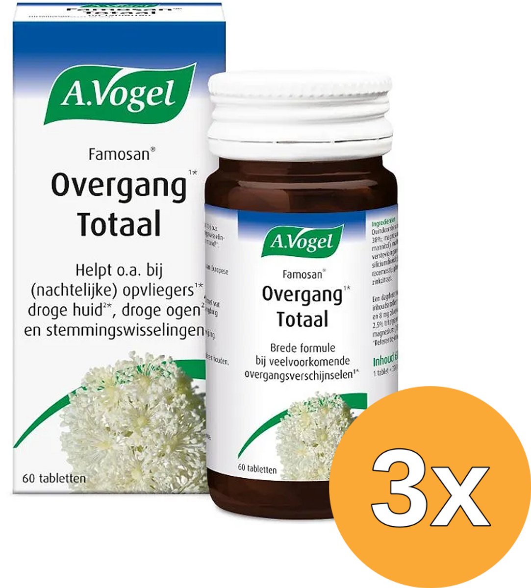 3x A.Vogel Famosan overgang stemmingswisselingen (60 tabletten)
