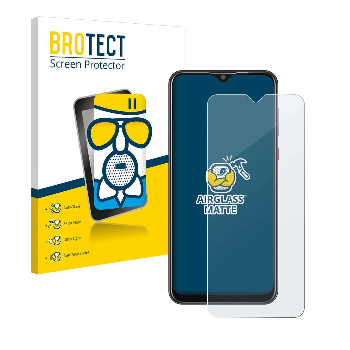 BROTECT - Screenprotector voor ZTE Blade 10 Smart - Folie Beschermfolie Beschermglas matte