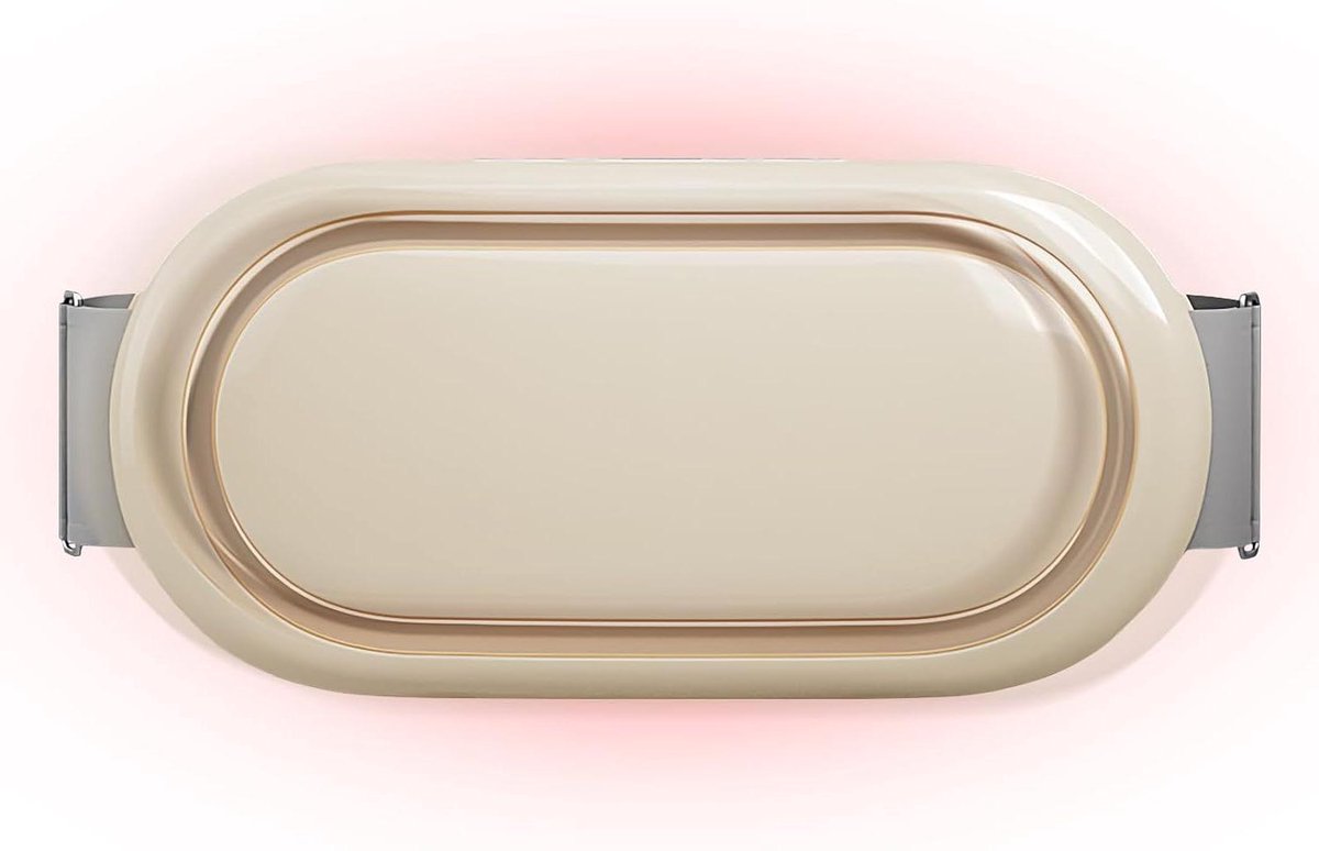 Vetverbrandingsgordel - Afslankgordel Buikspiertrainer - Lichaamsvorming Fitness - Automatische Intensiteitsaanpassing - 120 cm Taillewijdte - Beige Geel