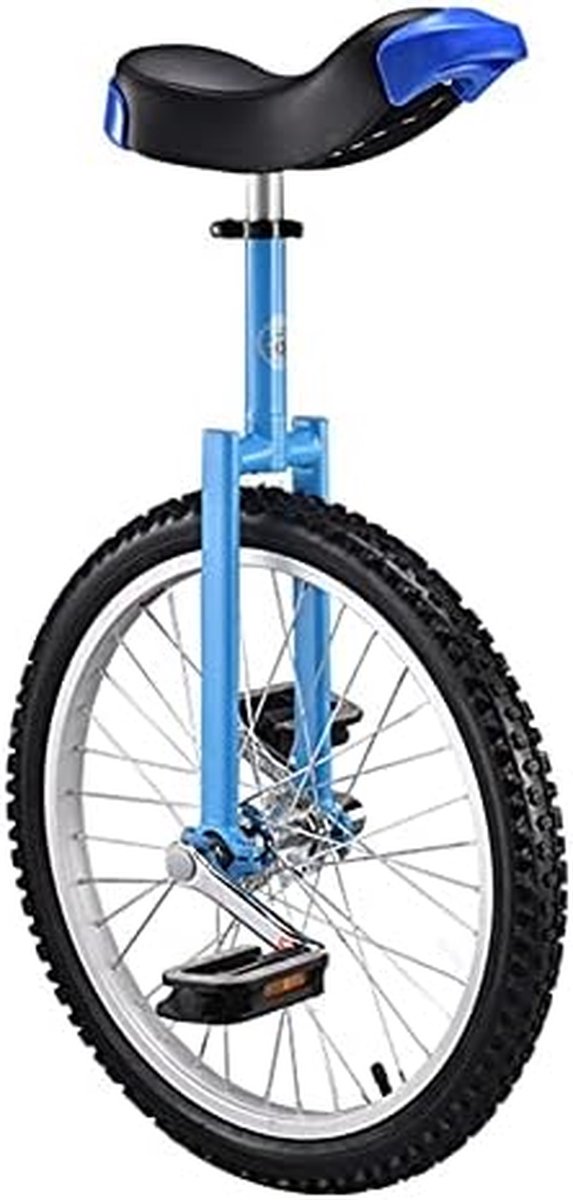 Eenwieler Monowiel Balanswiel Balans Oefenen Verstelbare Zitting 20 inch Blauw