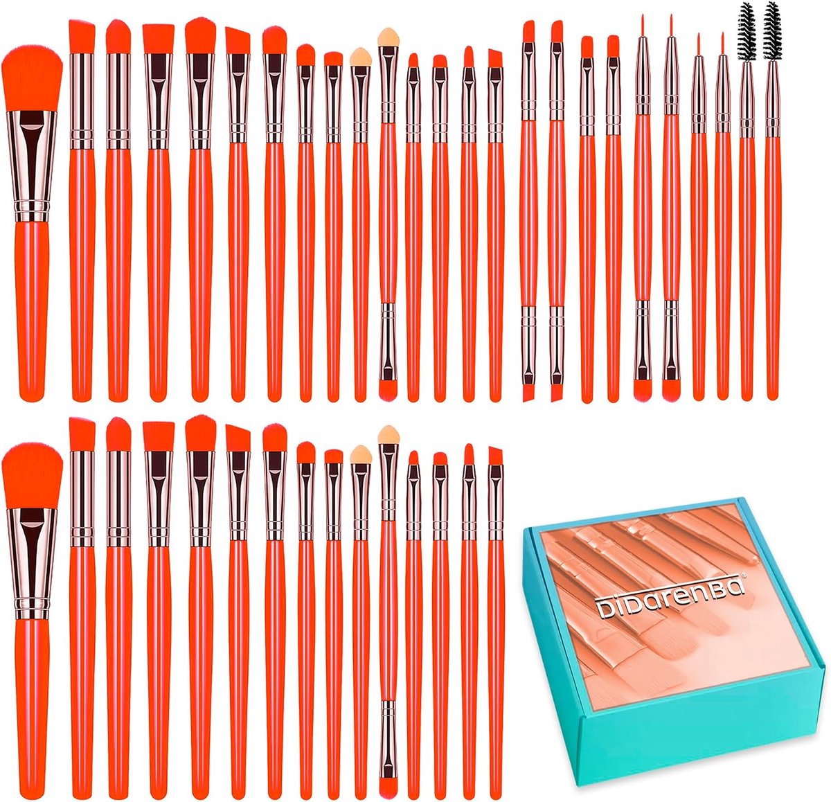 Professional Makeup Brush Set, 40 Pieces, High-Quality Brushes, Makeup Brushes with Concealer Brush, Eyeshadow Brush - ShopVlot