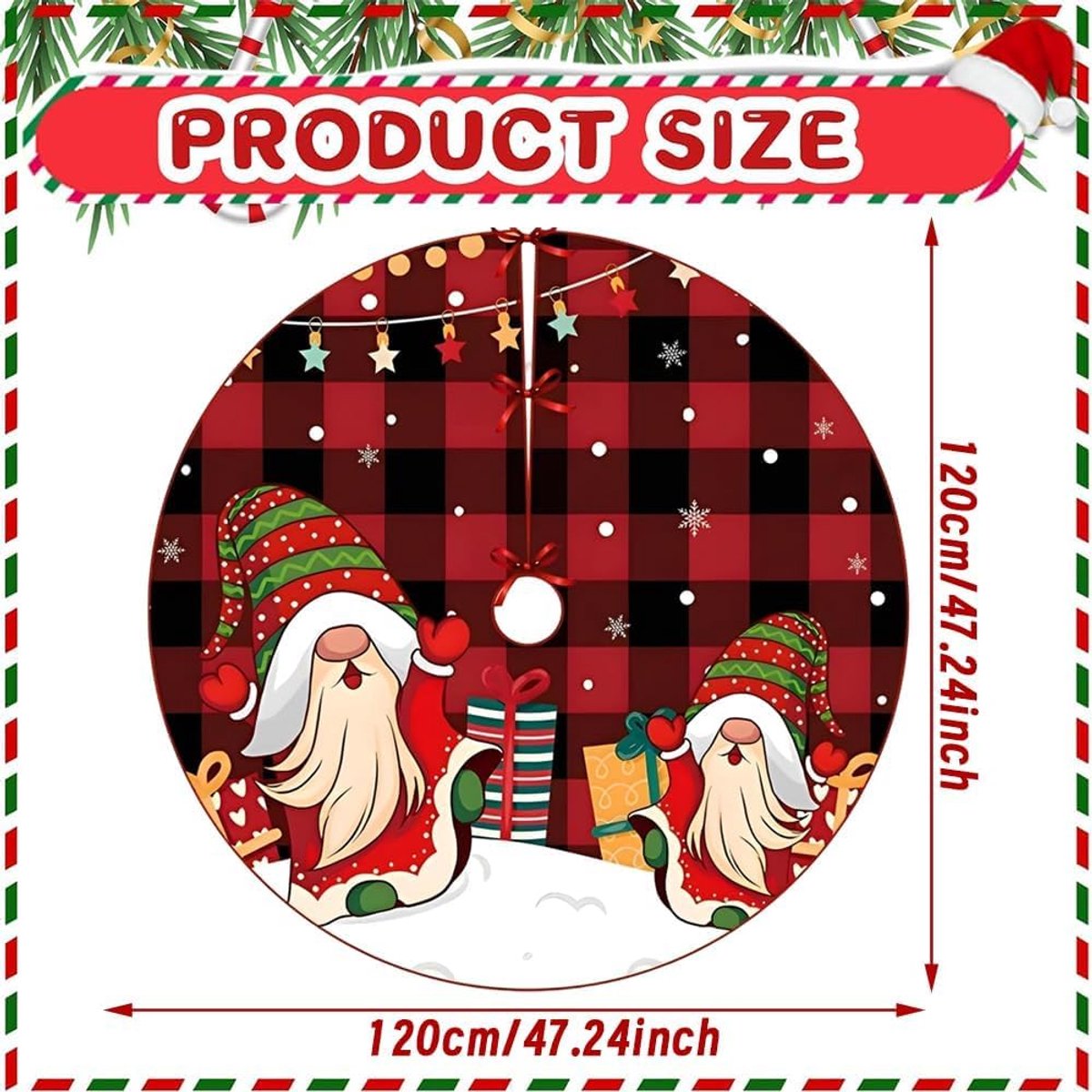 122 cm Christmas Tree Dress Decoration Round Christmas Dress - ShopVlot