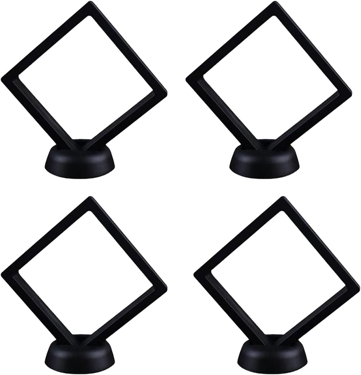 4 stuks houders zwevend frame displayhouder 3D displayframe zwevend lijst munten display frame objectlijst - ShopVlot