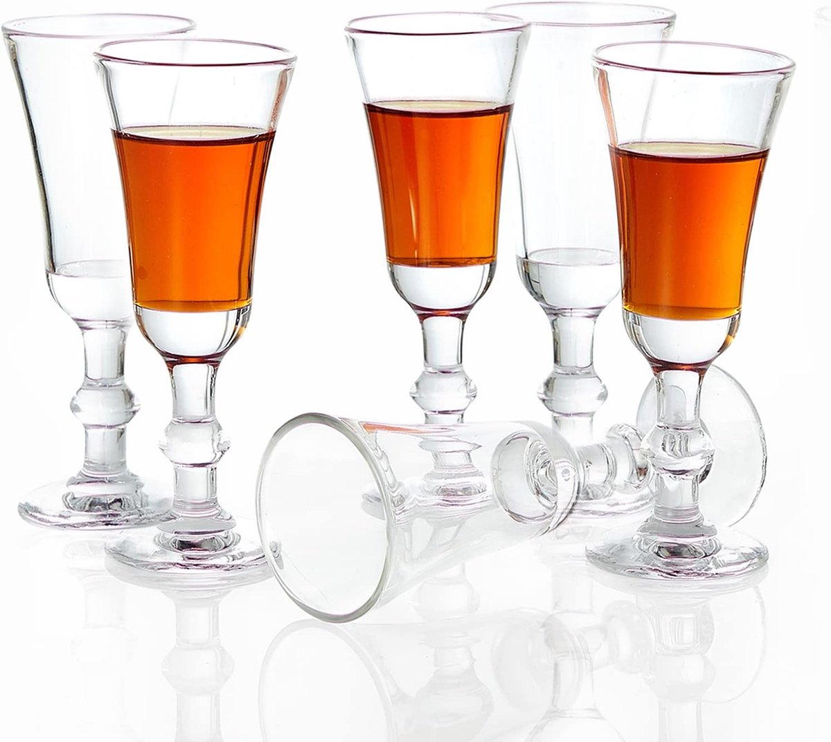 JAIEF Sherry Glasses, 30ML Lead-free Gate Glass, Clear Shot Glasses - Liqueur Glasses - ShopVlot