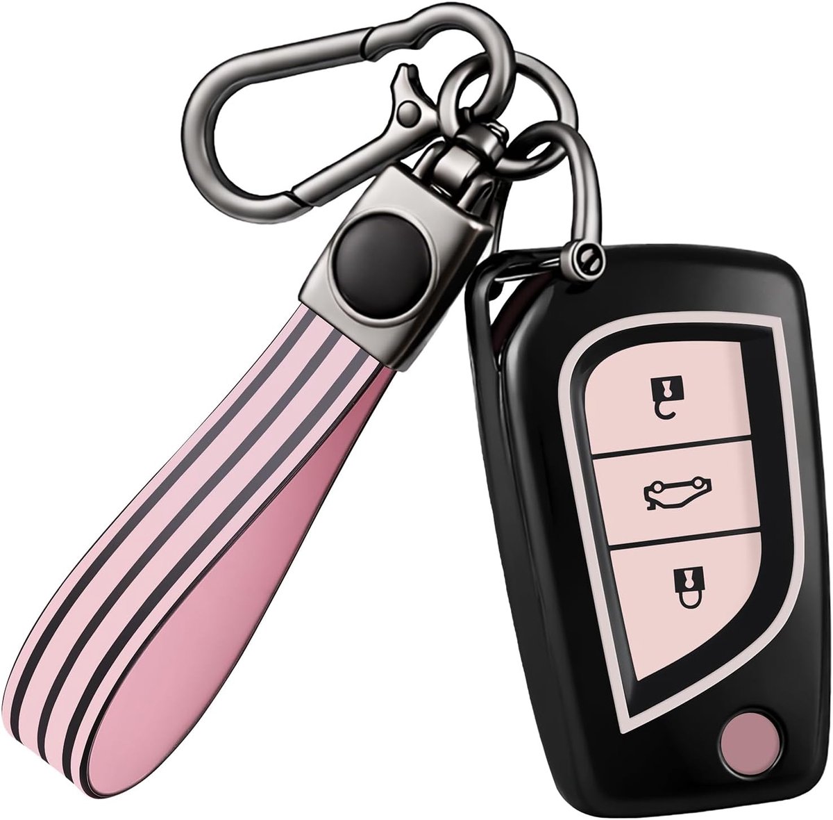 Car Key Cover Key Cover Key Case Car Key Case for Toyota RAV4 Scion TC IM Corolla Prius Yaris Aygo Auris Camry - ShopVlot