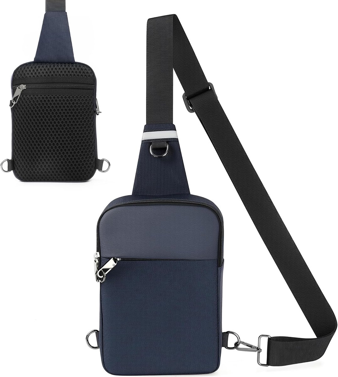 Anti-diefstal schoudertas borst crossbody bag borsttas schoudertas heren dames waterdichte sling bag kleine handtas - ShopVlot